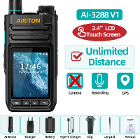 AIRITON AI 3288 Netwerk Walkie Talkie Touch Screen Zello Global POC Radio GPS WIFI 4G Bluetooth Onbeperkte afstand Radio