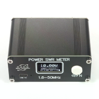 1,6 50MHz PWR SWR Meter POWER SWR METER 0,5 150W Digitale Vermogen Staande Golf Meter Ingebouwde Accu OLED Scherm