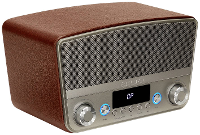 Aiwa BSTU 750BR Radio VHF (FM) AUX, Bluetooth, USB Rood