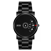 AIYIASHI Gepersonaliseerde Eenvoudige Waterdichte Quartz Horloges voor Mannen Modieuze Bedrijf Casual RVS Herenhorloge