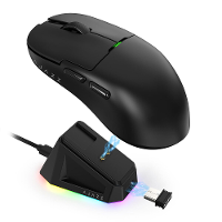 AJAZZ AJ159P E sports Game Muis Dual Mode Draadloos PAW3395 Sensor 2.4G/Bekabeld 56g Lichtgewicht Muis met Magnetische O