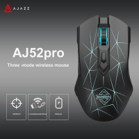 AJAZZ AJ52PRO Bedrade Gaming Muis Sensor Triple Mode 2.4G + bluetooth Muis Oplaadbare Honingraat Draagbare USB Muizen vo
