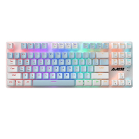 Ajazz AK40 PRO 87 Toetsen Mechanisch Gaming Toetsenbord Triple Mode Draadloze Bluetooth 87 Toetsen Mix Backlit Ergonomis