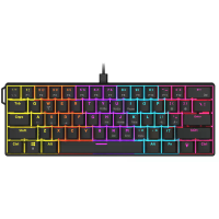AJAZZ NACODEX NK61 Bekabelde mechanische toetsenbord 61 toetsen Hot swappable Rode schakelaar Aangepaste gaming toetsenb