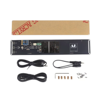 AK2518 Bluetooth LED muziekspectrumdisplay Lichtsnelheid instelbaar Niveau indicator versterkerbord DIY kit met 3,5 mm a