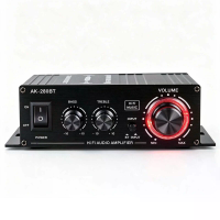 AK280BT Bluetooth HIFI versterker Enkelkanaals Audio versterker 12 14V 80W 20 20KHz RCA interface Aluminiumlegering
