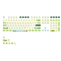 AKKO Pudding Keycaps ASA Profiel PBT+PC Mechanisch Toetsenbord Set Toetsen Caps Accessoires Universeel voor 108 87 Toets