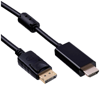 Akyga AK AV 05 HDMI kabel Aansluitkabel DisplayPort stekker, HDMI A stekker 1.8 M Zwart