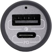 Akyga AK CH 26 USB oplader 100 W 1x USB C, 1x USB A QC 3.0, USB PD 3.0 Grijs Auto, Vrachtwagen GaN, Snellader