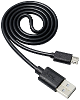 Akyga AK USB 05 USB kabel USB A stekker, USB micro B stekker 0.60 M Zwart