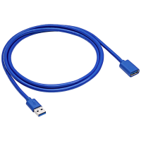 Akyga AK USB 10 USB kabel USB 3.0 USB A stekker, USB A bus 1.80 M Zwart
