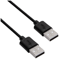 Akyga AK USB 11 USB kabel USB A stekker, USB A stekker 1.80 M Zwart