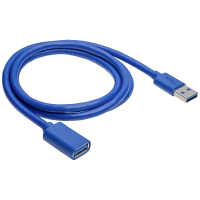 Akyga AK USB 28 USB kabel USB 3.2 Gen1 USB A stekker, USB A bus 1.00 M Zwart