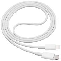 Akyga AK USB 35 USB kabel Thunderbolt 3 USB C stekker, Apple Lightning stekker 1.00 M Wit