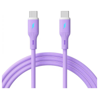 Akyga AK USB 70 USB kabel USB C stekker, USB C stekker 1 m Violet