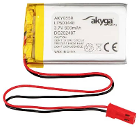Akyga LP503448 Accupack Batterijgrootte: Speciaal LiPo 3.7 V 800 mAh