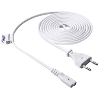 Akyga Stroom Adapterkabel [1x Euro stekker   1x Apparaatbus C7] 1.50 M Wit