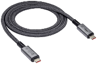 Akyga AK USB 45 USB kabel USB C stekker, USB C stekker 1.00 M Grijs