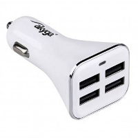 Akyga USB oplader 34 W 4x USB A Wit Auto