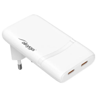 Akyga USB oplader 65 W USB C Wit