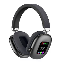 AKZ616BT Bluetooth Hoofdtelefoon RGB Digitale Weergavescherm Headset 40mm Luidspreker HiFi Bassdriver 30U Langdurige Bat