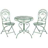 ALBINIA   Bistroset voor 2   Groen   Metaal