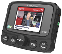 Albrecht DR 56 C DAB+ ontvanger Bluetooth muziekstreaming, Handsfree functie, Laadfunctie, Zuignaphouder