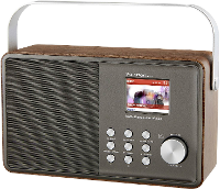 Albrecht DR 855 DAB+/UKW/Bluetooth Radio DAB+, VHF (FM) Zilver, Hout