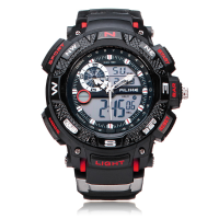Alike Ak1389 Sport Date Chronograph Back Light Black Men Wrist Watch