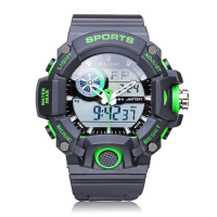 Alike Ak14101 Back Light Sport Big Dial Alarm Men Quartz Watch