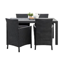 Allibert Keter Iowa Melody tuinset   grijs   5 delig   Leen Bakker
