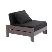 Vipack slaapbank Oliver   taupe   207x80x69 cm   Leen Bakker