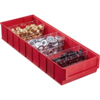 Allit 456571 Zichtbak Geschikt voor levensmiddelen (l x b x h) 500 x 185 x 81 mm Rood 1 stuk(s)