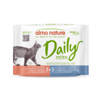 Almo Nature Daily met vis multipack natvoer kat (70 g) 12 x 70 g