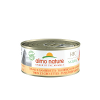 Almo Nature HFC Natural tonijn met garnalen natvoer kat (150 g) 12 x 150 g
