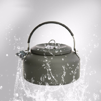 Alocs 1.4L Outdoor Water Kettle Pot Camping Picnic Cooking Teapot Aluminum Alloy