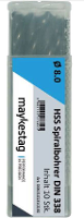 Alpen 0060100285100 HSS Spiraalboor 2.85 Mm Gezamenlijke lengte 61 mm DIN 338 10 stuk(s)