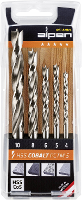 Alpen 0063300005100 Hout spiraalboorset 5 delig 4 mm, 5 mm, 6 mm, 8 mm, 10 mm 1 stuk(s)