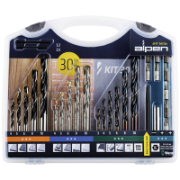 Alpen 800230100 Boor  en bitassortiment 30 delig Metaal, Steen, Beton, Metselwerk, Baksteen, Hout 3 mm, 4 mm, 5 mm, 6 mm, 8 mm, 10 mm