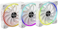 Alpenföhn Wing Boost 3 ARGB High Speed PWM PC ventilator Wit (b x h x d) 120 x 120 x 25 mm Incl. LED verlichting