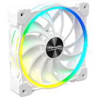 Alpenföhn Wing Boost 3 White Edition 120x120x25mm 4 pin PWM aansluiting, 3 pin ARGB aansluiting