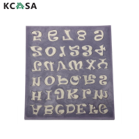 Alphabet Letter Number Fondant Cake Mold Silicone Cookie Soap Mould