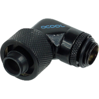 Alphacool 16/10 compression fitting 90° draaibaar G1/4 verbinding