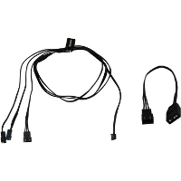 Alphacool Digital RGB LED Y kabel 3 weg met JST male connector