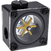 Alphacool Eisflügel doorstroomindicator G1/4 square doorstroommeter
