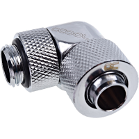 Alphacool Eiszapfen 13/10mm Compression fitting 90° verbinding Draaibaar aan schroefdraadzijde