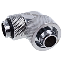 Alphacool Eiszapfen 16/10mm Compression fitting 90° verbinding Draaibaar aan schroefdraadzijde