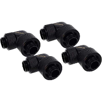 Alphacool Eiszapfen 16/10mm screw on nozzle 90° rotatable G1/4 verbinding