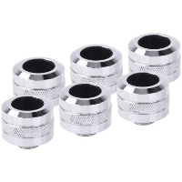 Alphacool Eiszapfen PRO 16 mm HardTube Fitting G1/4   Chrome verbinding