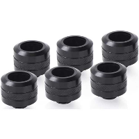 Alphacool Eiszapfen PRO 16 mm HardTube Fitting G1/4   Deep Black verbinding